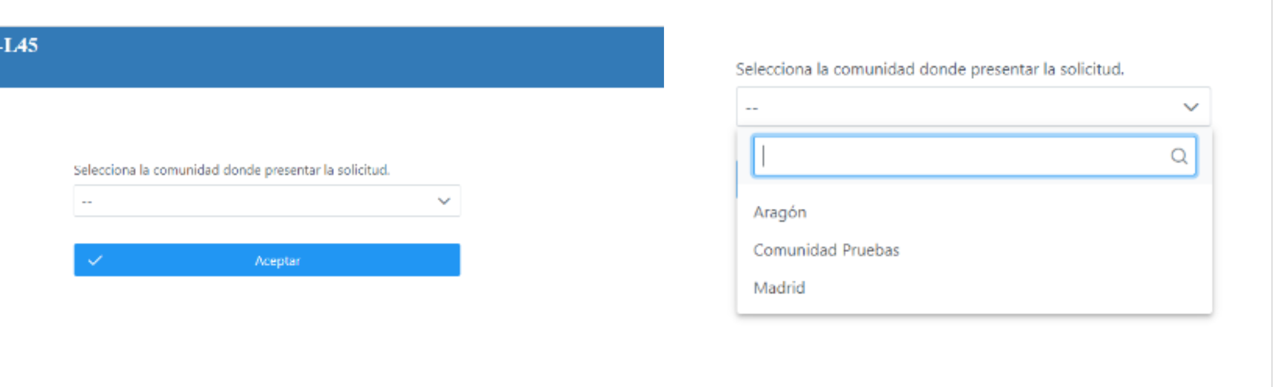 Kies regio in spanje meldportaal detachering