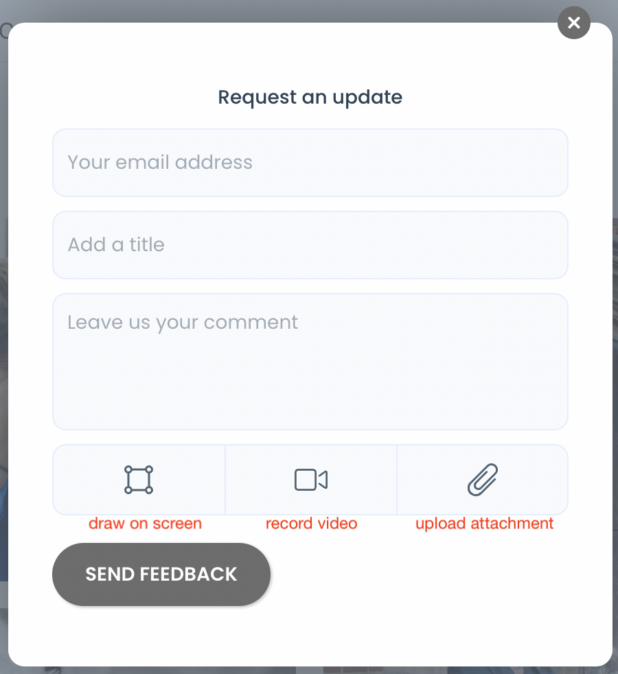 userback request an update notes