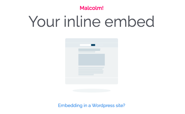 Embedding in a Wordpress site?