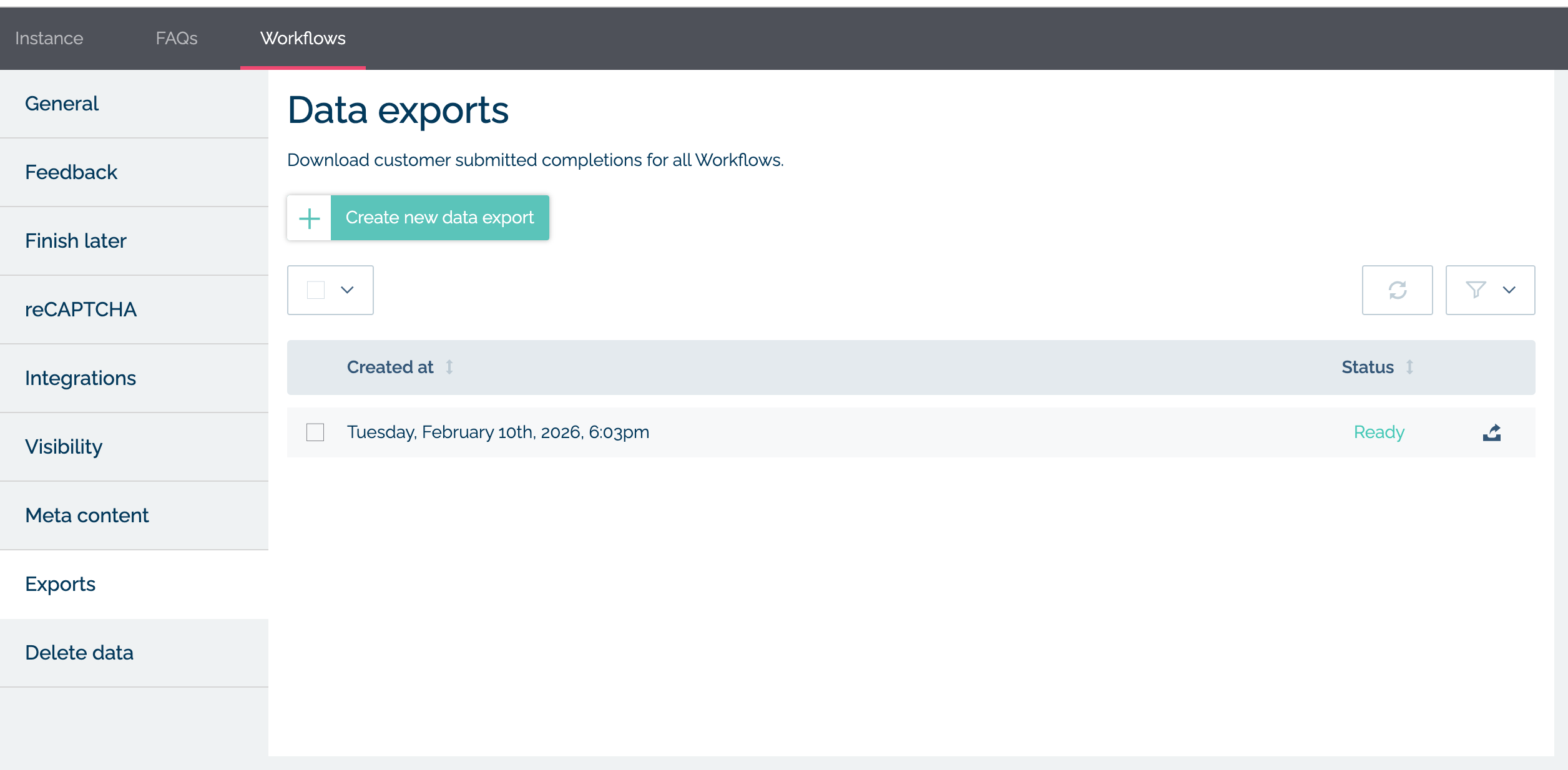 Exporting all Workflows in MyMalcolm Settings