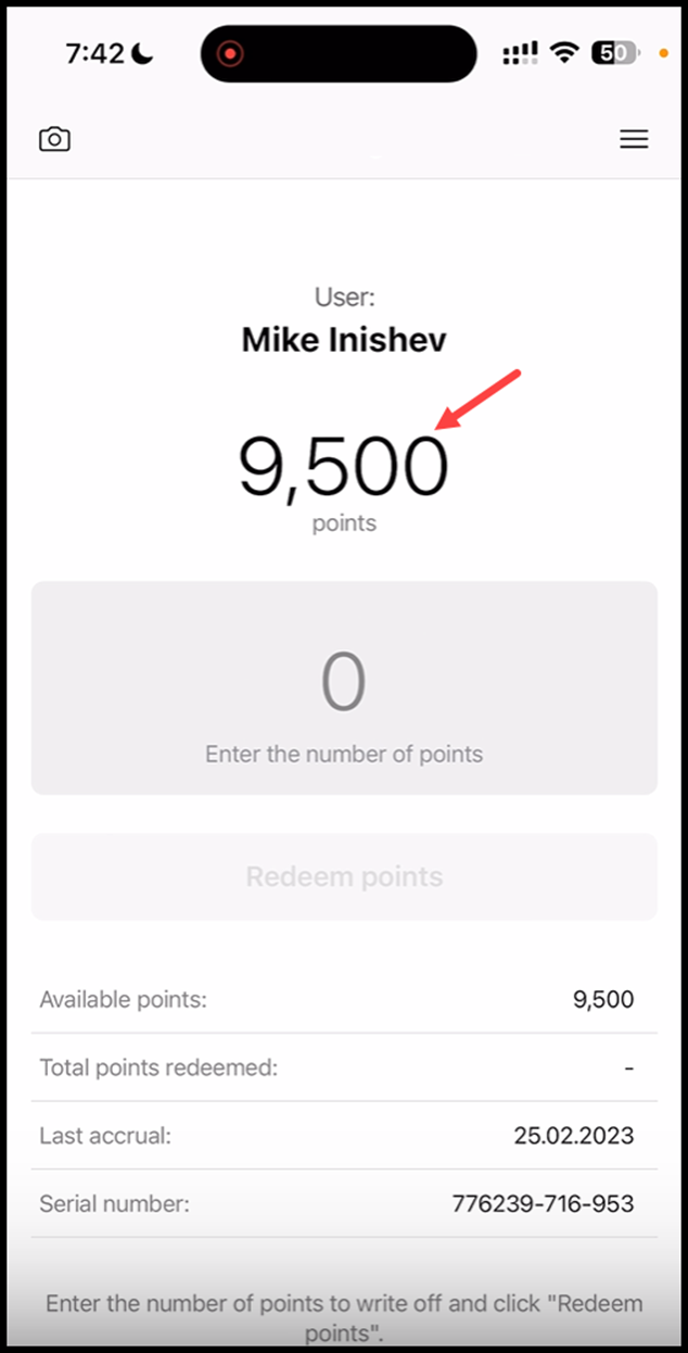 certificate-card-reddem-points