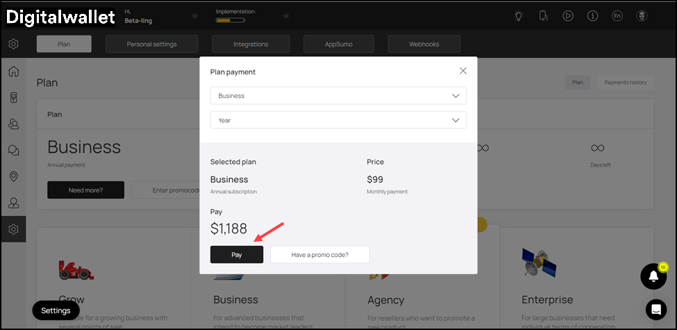 Pay-button