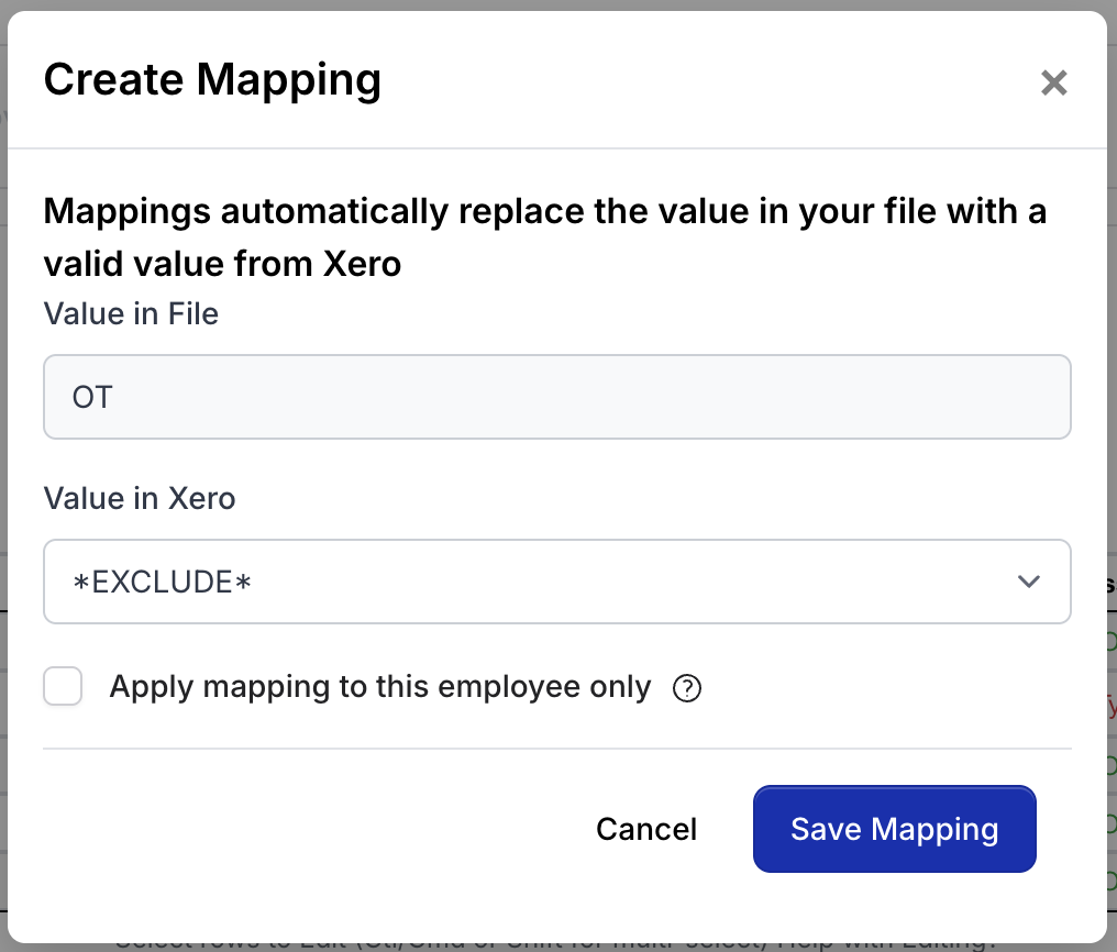 exclude-mapping-import