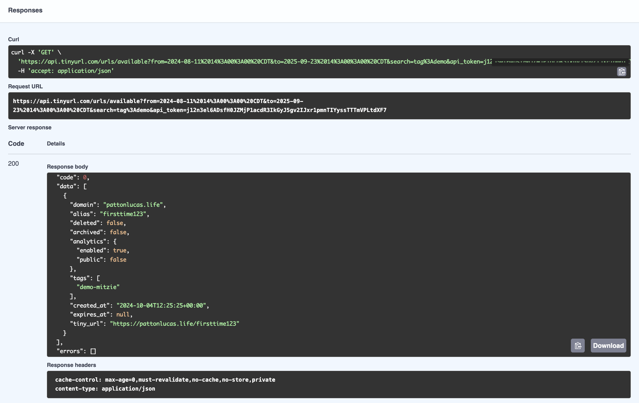 TinyURL Open API - Execute -geturls (2).png