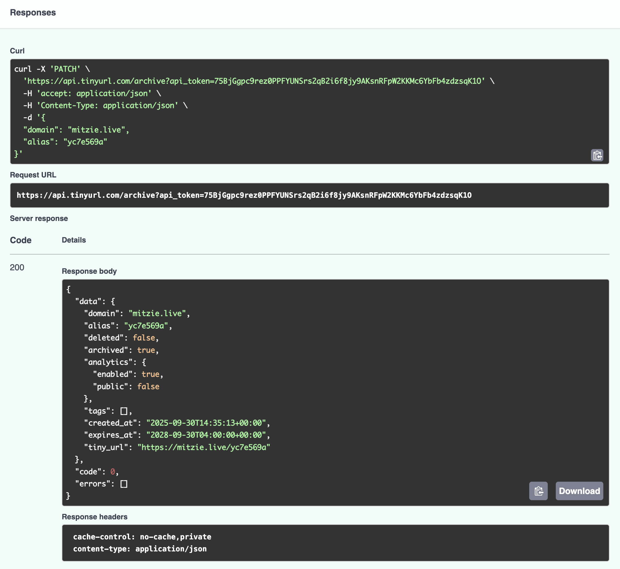 TinyURL Open API - Patch archive Response (1).png