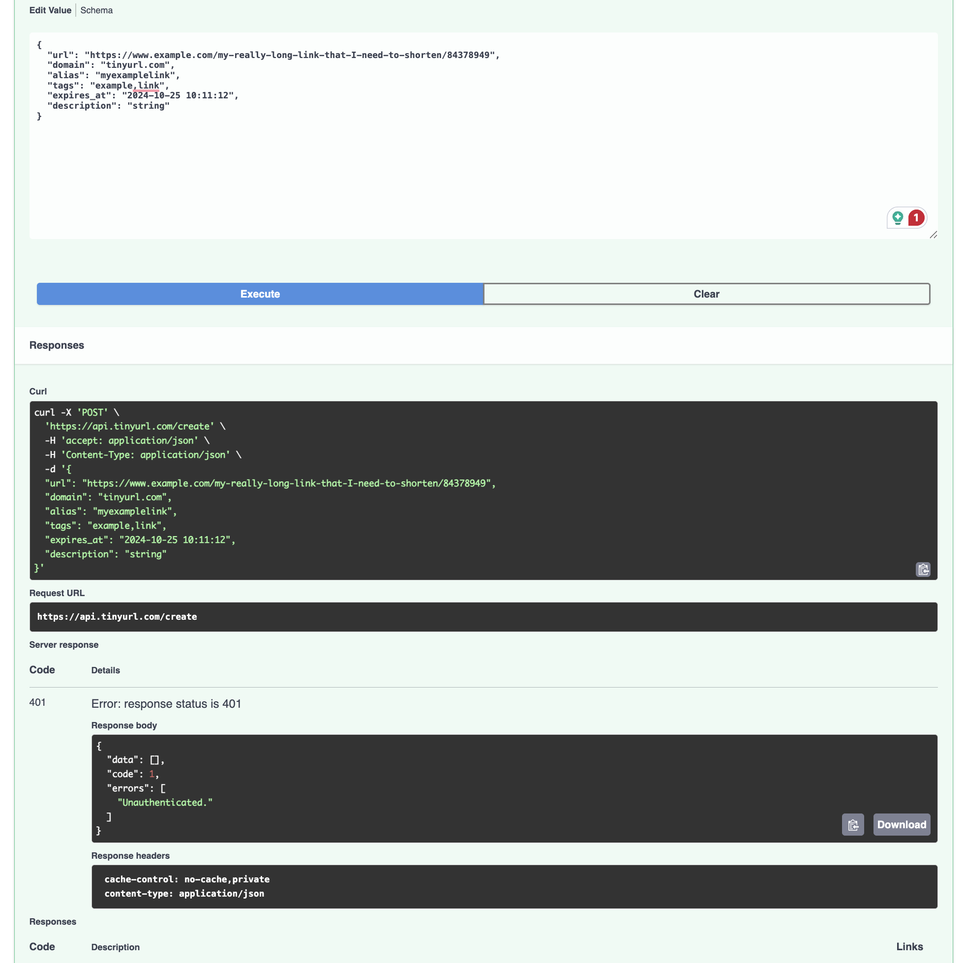 API - Post Execute