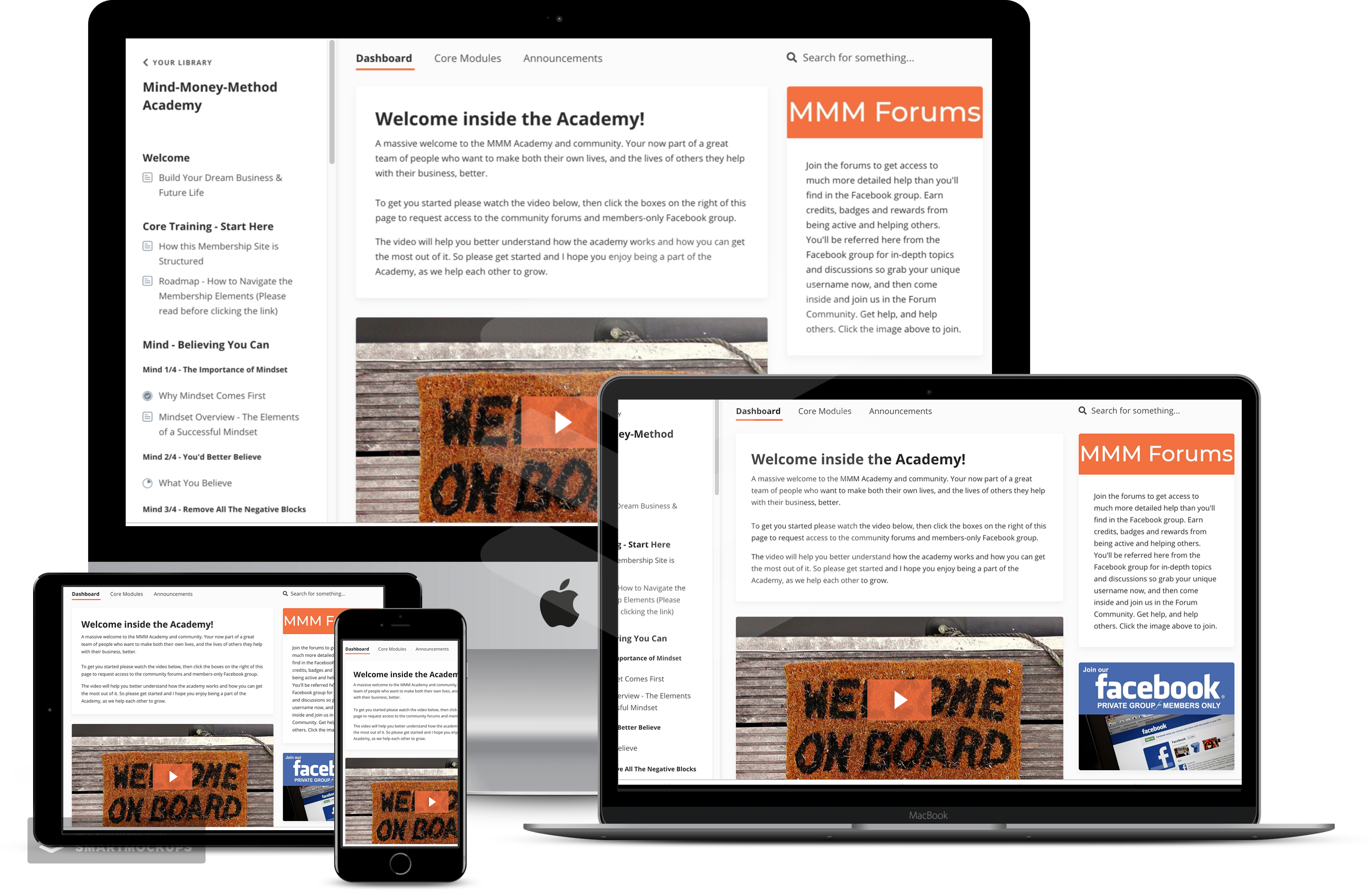 Header image for Mind Money Method Academy Members Only hosted hub