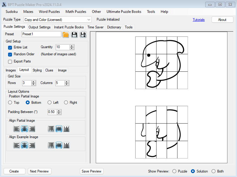 Copy Color Layout