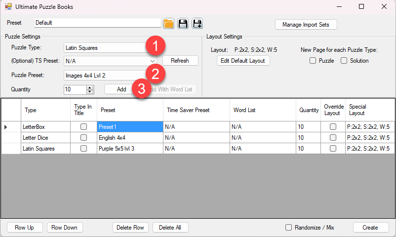 05 Add Preset to Job Table