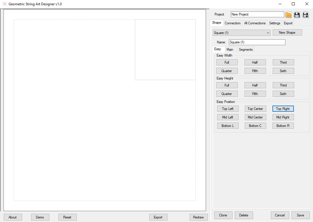 String Art Designer - New Shape Top Right