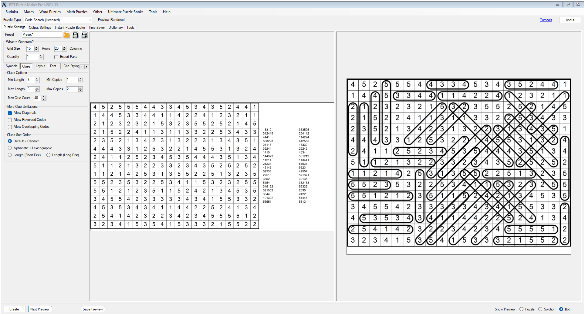 Code Search - Horizontal Layout