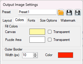 Image Settings - Colors