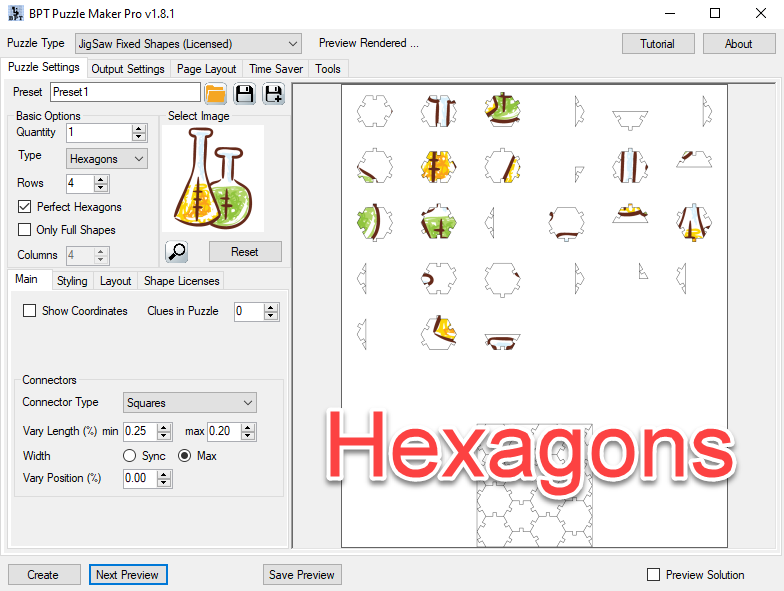 Jigsaw 030 - Hexagon Puzzle Page.png