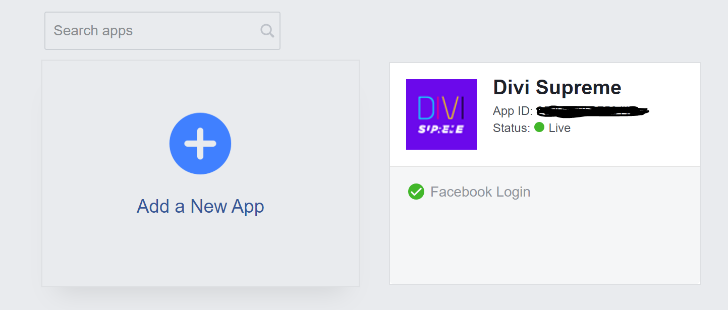 How To Create Facebook App Id Divi Supreme Faqs And Documentation